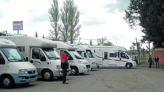 Aparcamiento de autocaravanas de Frómista.