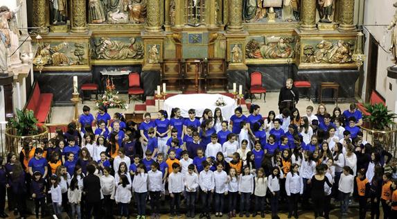Miembros de la Escolanía de Segovia. El Norte