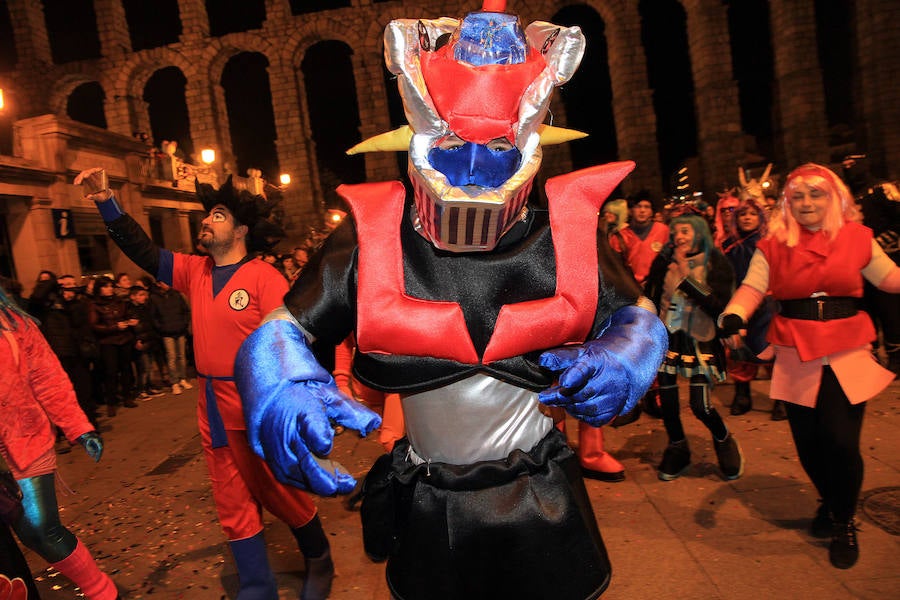 Mazinger Z, durante un momento del desfile.