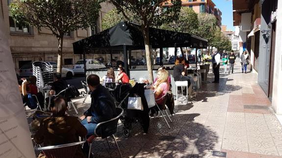 Terraza en el centro de Valladolid 