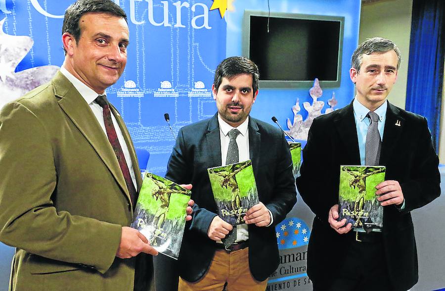 Félix Torres, Abraham Coco y Javier Blázquez, con la revista. 