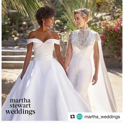 Samira Wiley y Lauren Morelli, el día de su boda. 