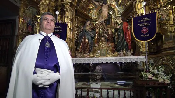Juan Carlos Muelas Moro, presidente de la Cofradía El Descendimiento y Santo Cristo de la Buena Muerte.