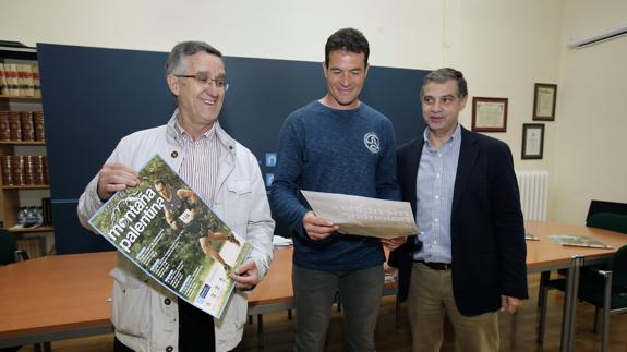 Gonzalo Pérez, Fran Caballero y Enrique Hermoso, durante la presentación.