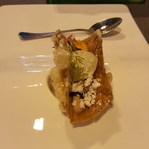 Taco de Torrezno Trufado, ganador del concurso mejor Torrezno de Innovación.