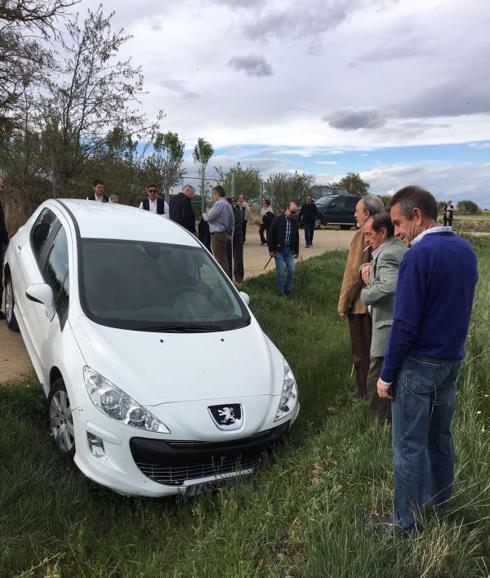 El vehículo accidentado.