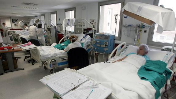 Unidad de diálisis en el Hospital General de Segoiva. 