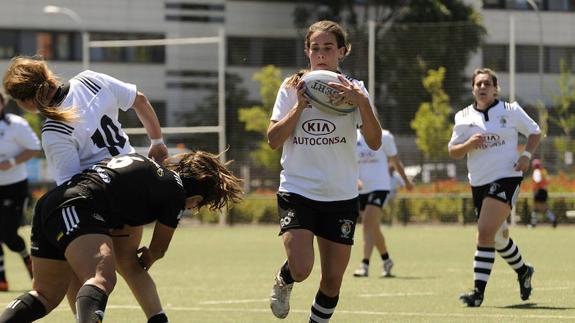 María Blanco, en el partido de ida disputado en Hortaleza.