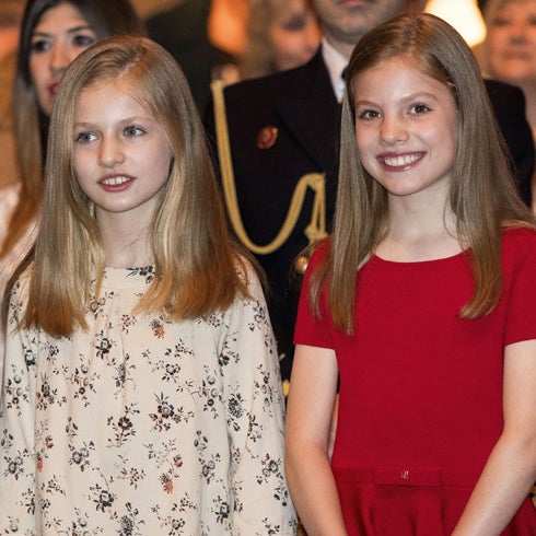 En la foto, la princesa Leonor y la infanta Sofía.