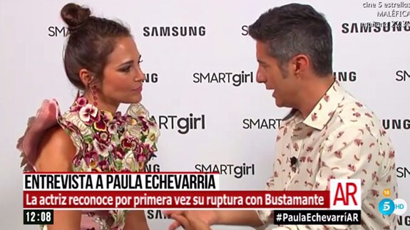 Paula, durante la entrevista. 