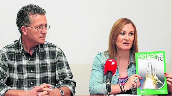 Ángel del Olmo y Cristina Fernández.