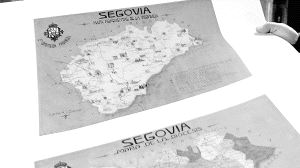 Dos de los mapas de la provincia reeditados por la Diputación. / ROSA BLANCO