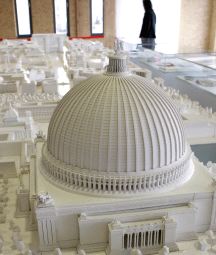 La maqueta con la propuesta de Speer. / JOHANNES EISELE-REUTERS
