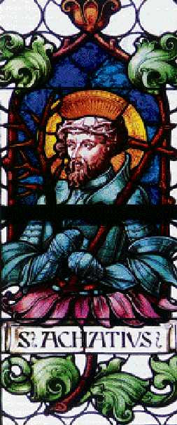 Ilustración de San Acacio de Bizancio, que fue flagelado con nervios de buey hasta casi morir. /EL NORTE