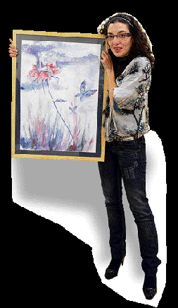 «Con la pintura me abstraigo y soy todo lo que quería de niña»