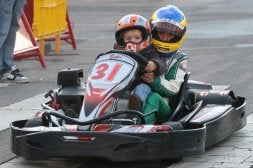 Exhibición de kart en Piedras Blancas, Asturias. / TANIA JUAN