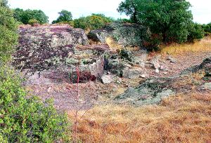 Uno de los yacimientos arqueológicos de la zona minera de Pino del Oro. / EL NORTE