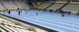 Entrenamientos en la pista azul del Pisuerga