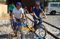 El ciclo-raíl se reabre en un tramo de 9 kilómetros tras 16 meses sin funcionar