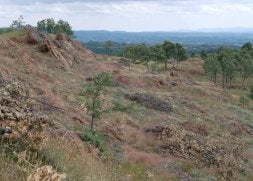 Vista del castro Santo Toribio, en Ferreros. /A. SAAVEDRA