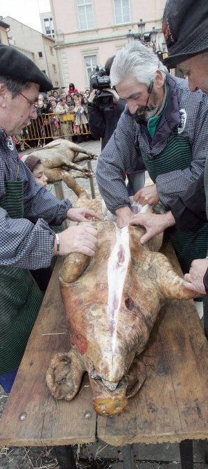 La Fiesta de la Matanza de Palencia no sacrificará los cerdos en la Plaza Mayor