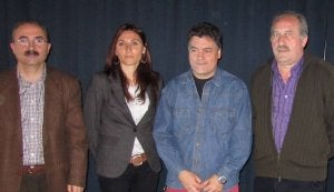 Eduardo Gallego, Guadalupe Ramos, Javier González y Zacarías Clérigo. ::                             L. S.