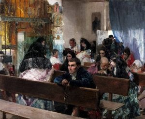 El cuadro 'El bautizo', de Joaquín Sorolla, se exhibe por primera vez en su historia
