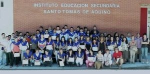 Los alumnos que han finalizado sus estudios en el centro.
:: C. C.