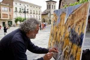 El gallego Raul Gil gana el concurso de pintura rápida de Carrión
