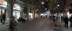 Calle Héroes del Alcázar, en la que se concentran los establecimientos de los creadores españoles. ::                             GABRIEL VILLAMIL