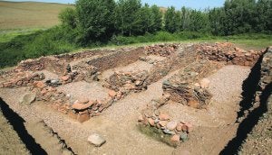 Restos de los asentamientos prerromanos del yacimiento arqueológico Castillejos II.