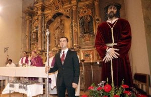 El Cristo de la Sentencia, durante el acto religioso. ::
M. DE LA FUENTE