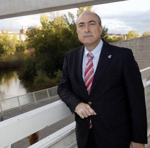 Nazario Martín León, ayer en el Museo de la Ciencia. ::
A. QUINTERO