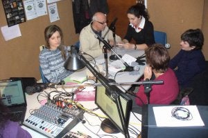 La emisora de Onda Judía, durante un programa retransmitido esta Navidad. ::
EL NORTE