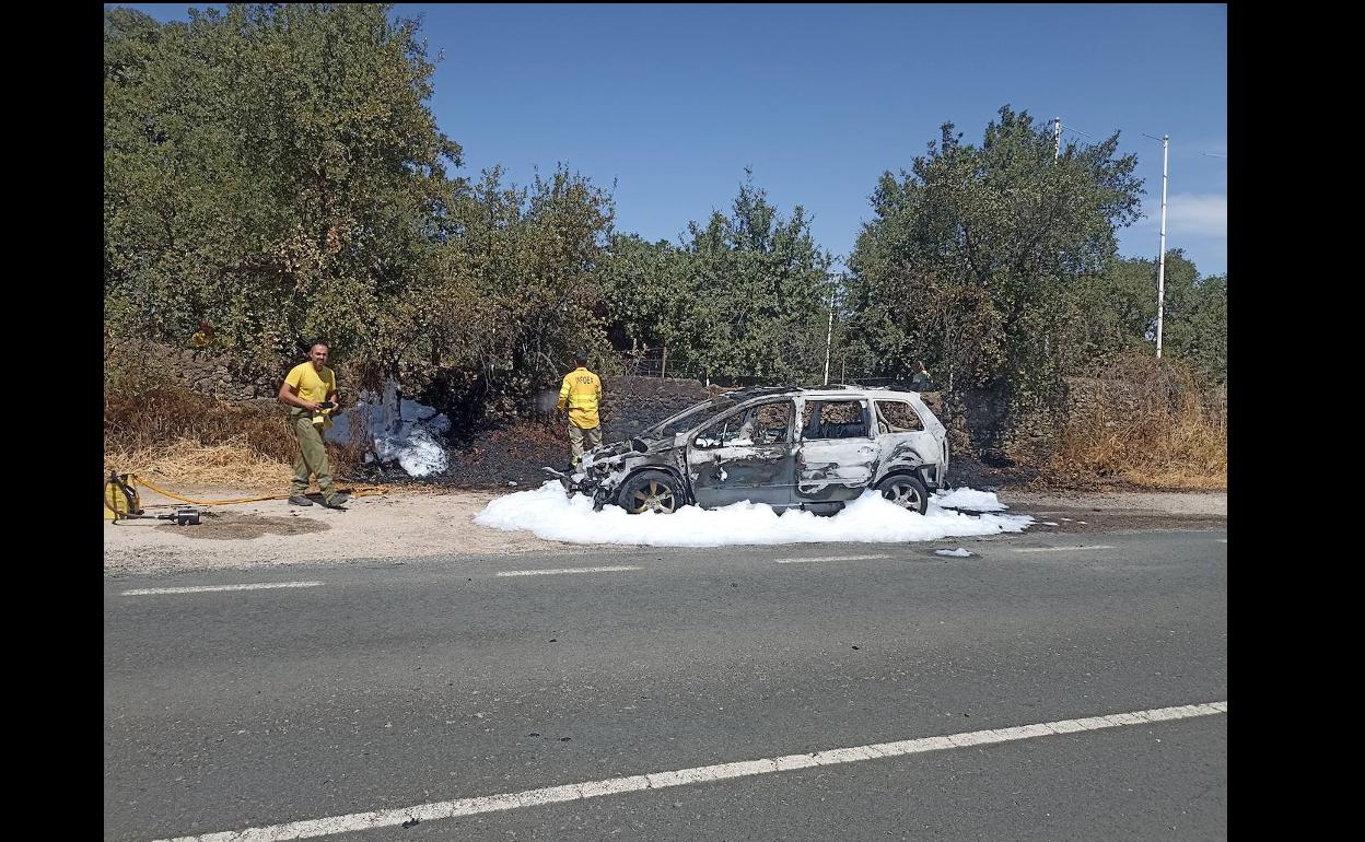 Estado en que quedó el coche