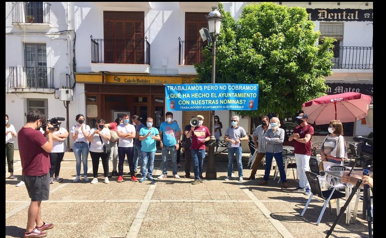 Protestas de los empleados municipales por los impagos