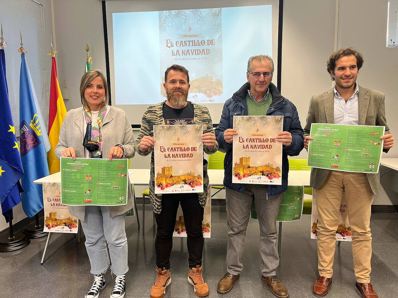 Belén Rodríguez, Jesús Martín, Manuel Gutiérrez y Manuel Vega