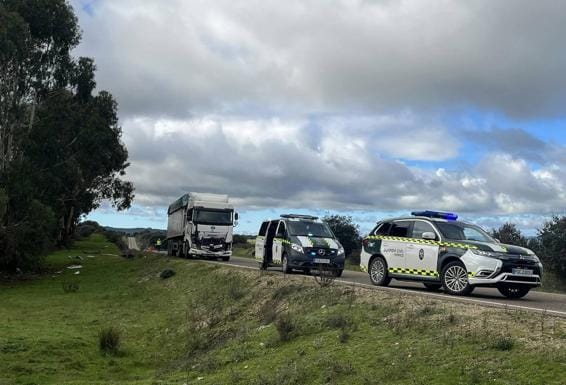 Accidente mortal en la carretera Alburquerque - Aliseda