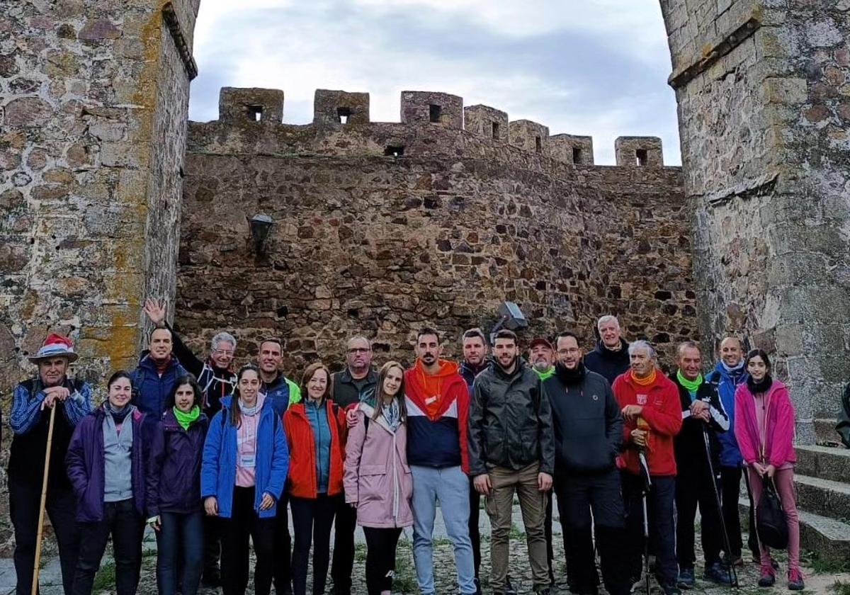 Visitantes del castillo durante la Navidad