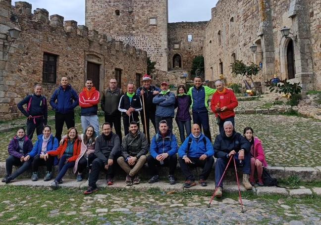 Visitantes del castillo durante la Navidad