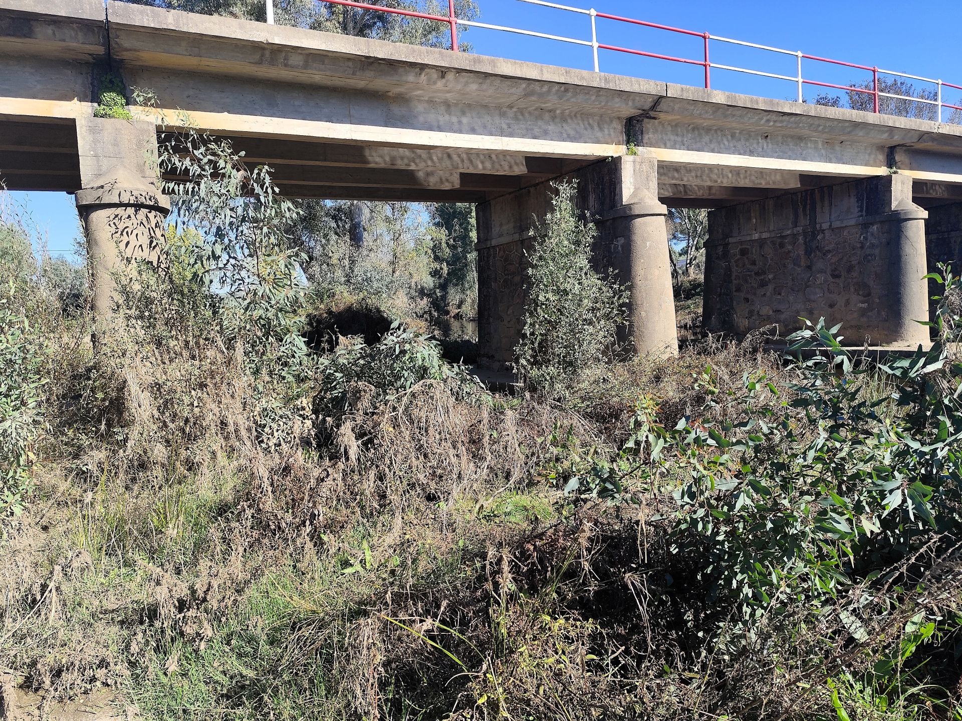 El puente viejo en su tramo central