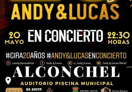 Cartel del concierto en Alconchel.