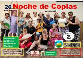 Cartel de la edición de 'Noche de Coplas' 2023, con parte de los artistas participantes de este año.