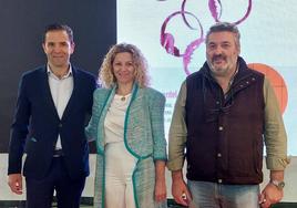 Myriam Lázaro, presidenta de Ceal, junto a Juan Jesús Rama y Alfonso Martínez