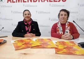 Josefina Barragán y Marisa Díaz en la presentación de la actividad