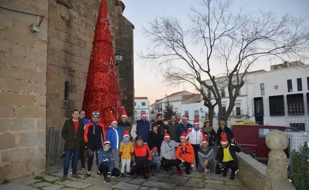 Participantes de la quinta edición de la Ruta Ciclista de Navidad.