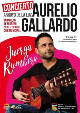 Aurelio Gallardo lleva su 'Juerga Rumbera' a Arroyo de la Luz