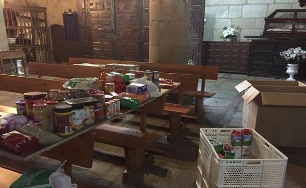 Recogida de alimentos del año pasado. 