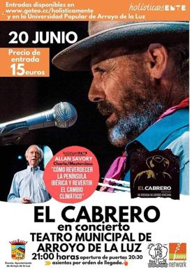 Las primeras 200 entradas para el concierto de El Cabrero se venderán al precio reducido de 10 euros