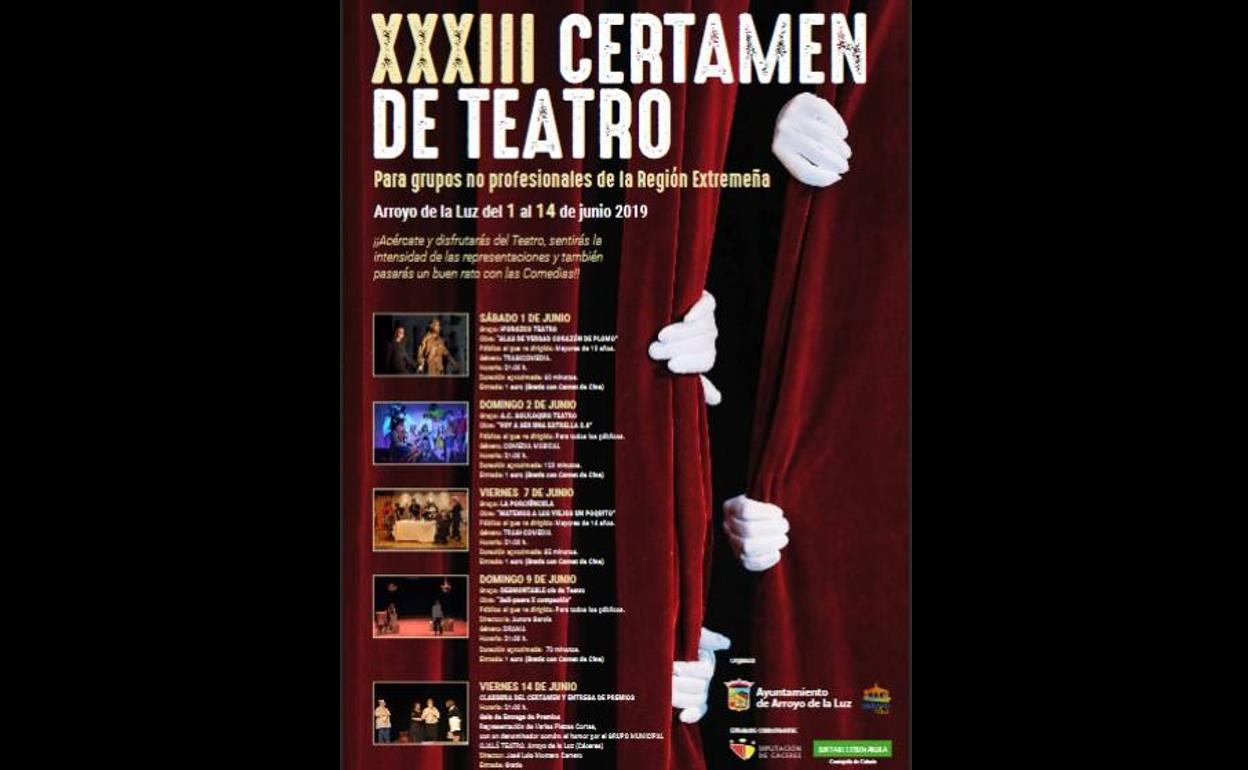 Esta noche se clausura la XXXIII edición del Certamen de Teatro de Arroyo de la Luz